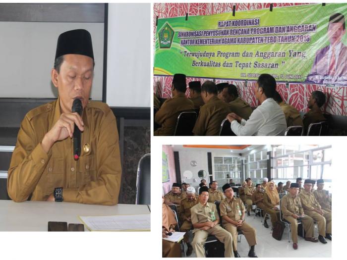 Kemenag Tebo Adakan Rakor Wujudkan Program Anggaran yang berkualitas serta Tepat Sasaran