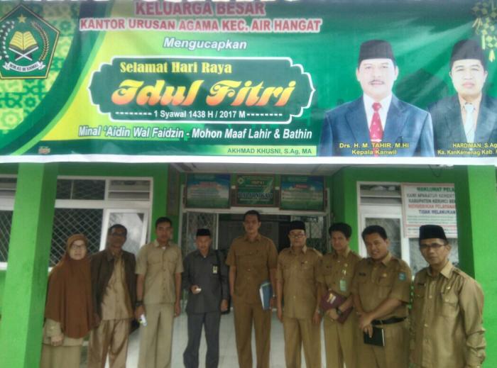 Hari Pertama Masuk Kerja, Kemenag Kabupaten Kerinci Bersama Tim Kanwil Lakukan Sidak ke Madrasah dan KUA