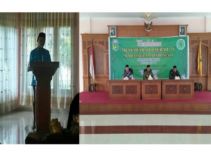 Musda MUI, Kakan Kemenag berharap MUI dapat memberi Kontribusi bagi pemda dan Masyarakat di bidang Kemaslahatan Ummat