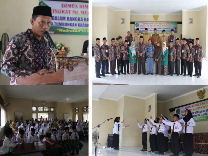 Sukseskan HAB Ke 72 Pendidikan Madrasah Lombakan Hymne dan Mars Madrasah