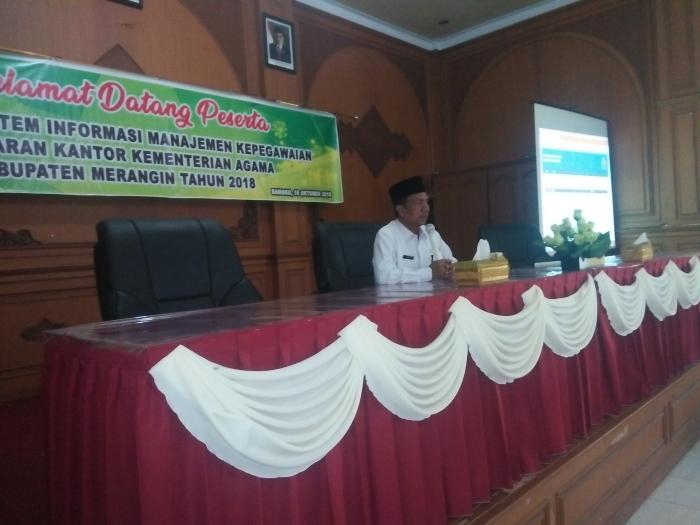 Kegiatan Pembinaan Simpeg Kemenag Merangin Resmi Ditutup