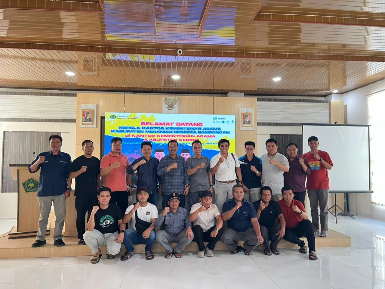 Perkuat Persahabatan, Kemenag Kerinci Sambut Hangat Silahturrahmi Kemenag Merangin