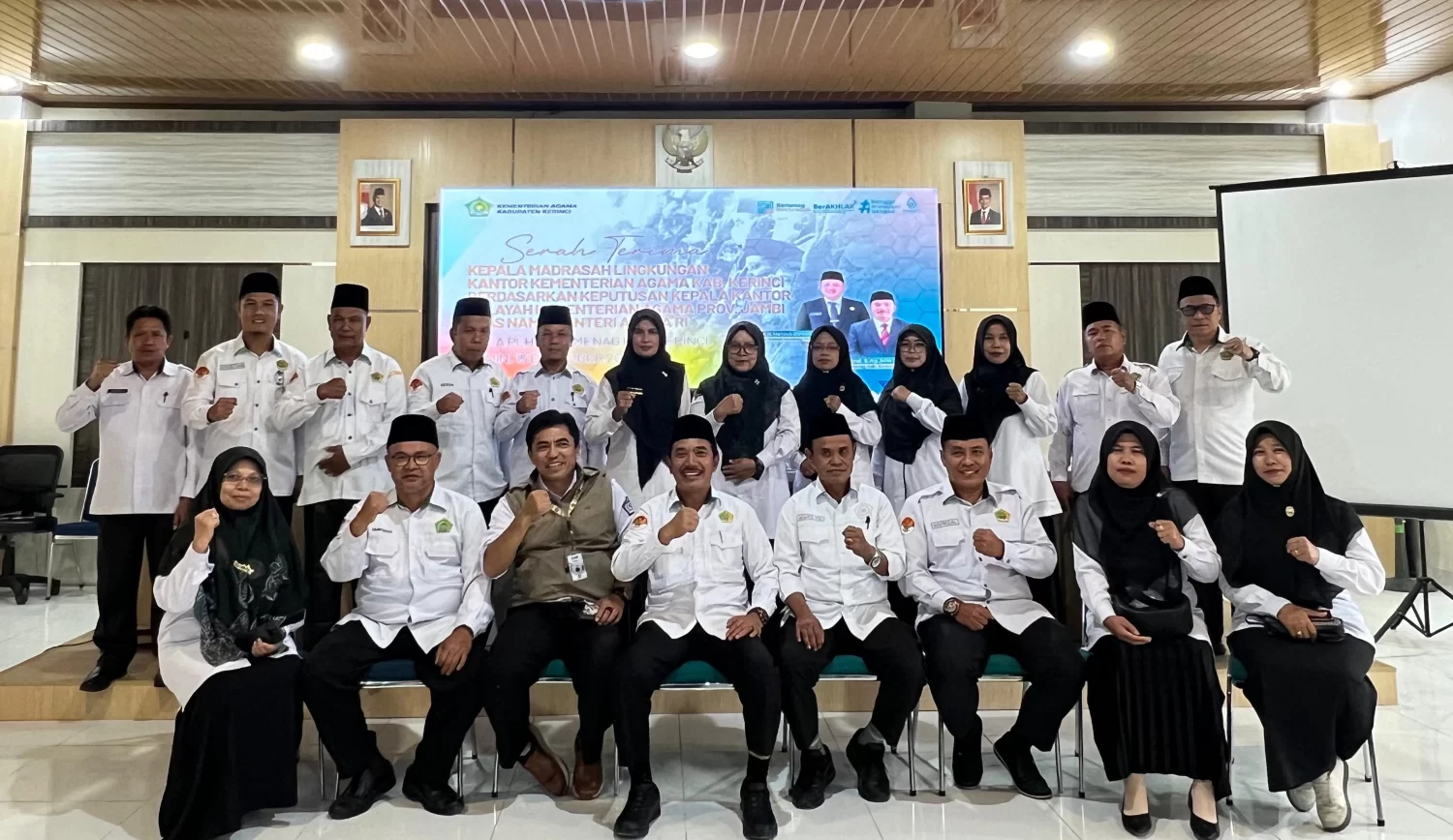 Sembilan Kepala Madrasah Lingkup Kemenag Kerinci Resmi Sertijab