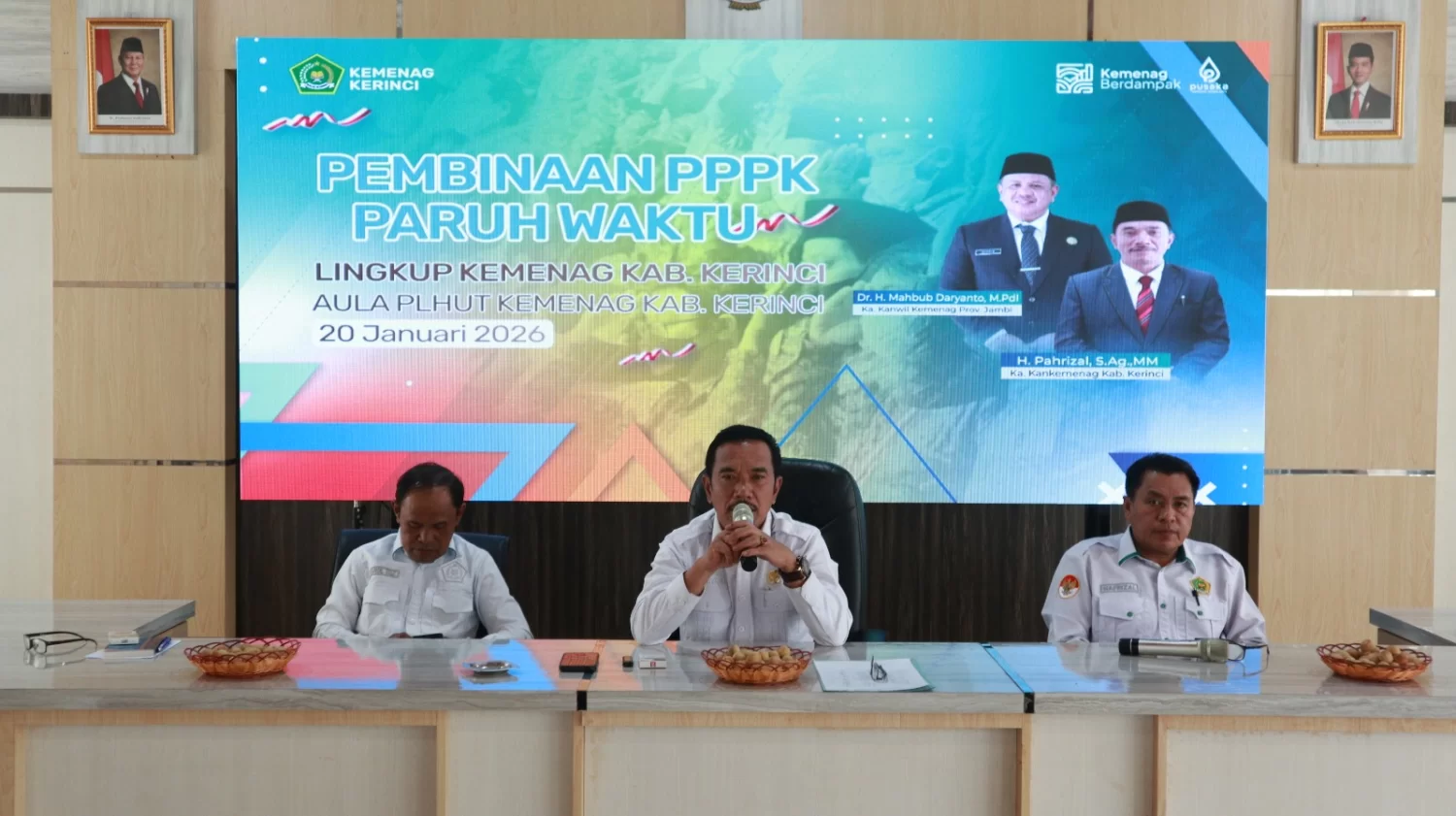 Perkuat Profesionalisme, Kemenag Kerinci Gelar Pembinaan PPPK Paruh Waktu