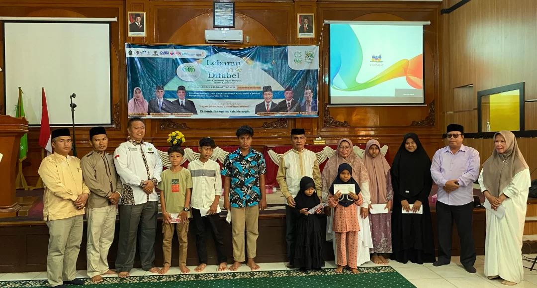 Kemenag Merangin Berpartisipasi dalam Kegiatan Lebaran Yatim dan Difabel 2025