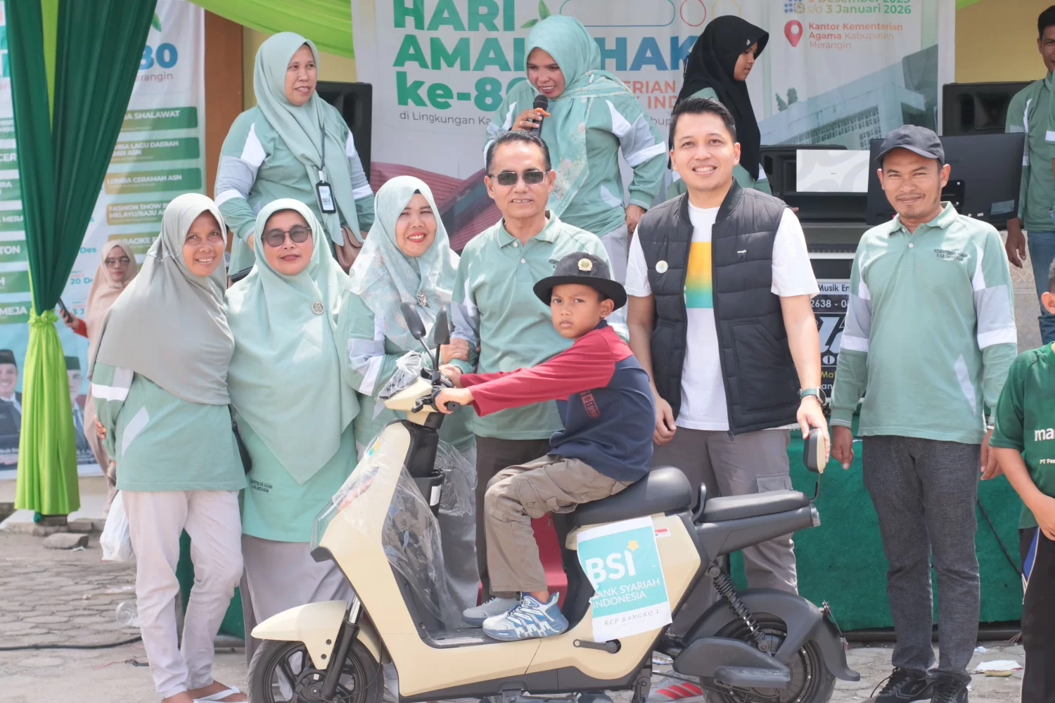 Bertabur Doorprize, Jalan Sehat Kerukunan HAB ke-80 Kemenag Merangin Berlangsung Meriah