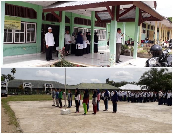 Kepala MTsN 1 Muarojambi Lepas Kontingen Pramuka