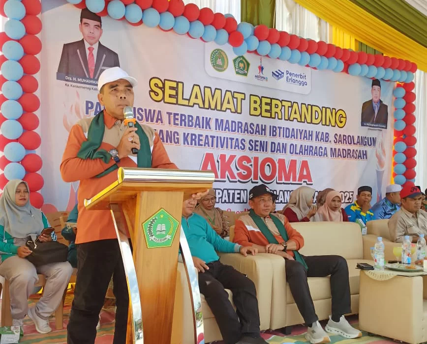 Kakan Kemenag Sarolangun Buka AKSIOMA MI 2025: Wadah Tumbuhkan Semangat Berprestasi dan Sportivitas Siswa Madrasah
