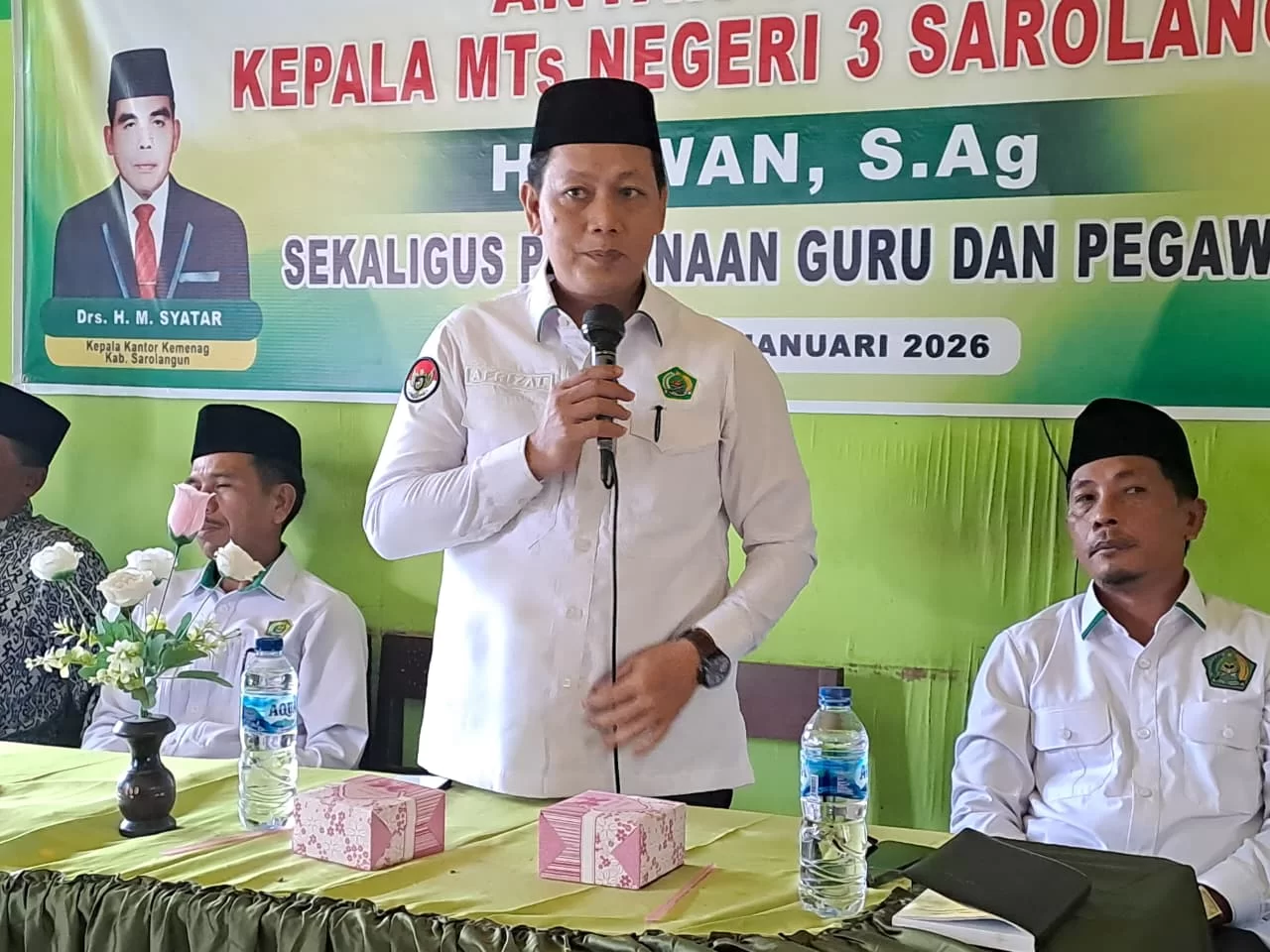 Antar Tugas Kepala MTsN 3 Sarolangun, Kasubbag TU Tekankan Digitalisasi Tata Kelola Madrasah