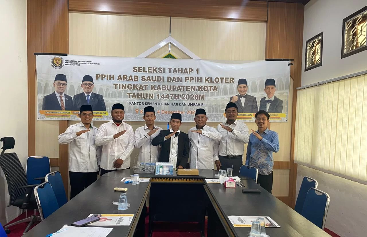 Kementerian Haji dan Umrah Tebo Umumkan Hasil Seleksi Tahap I PPIH 1447 H/2026 M
